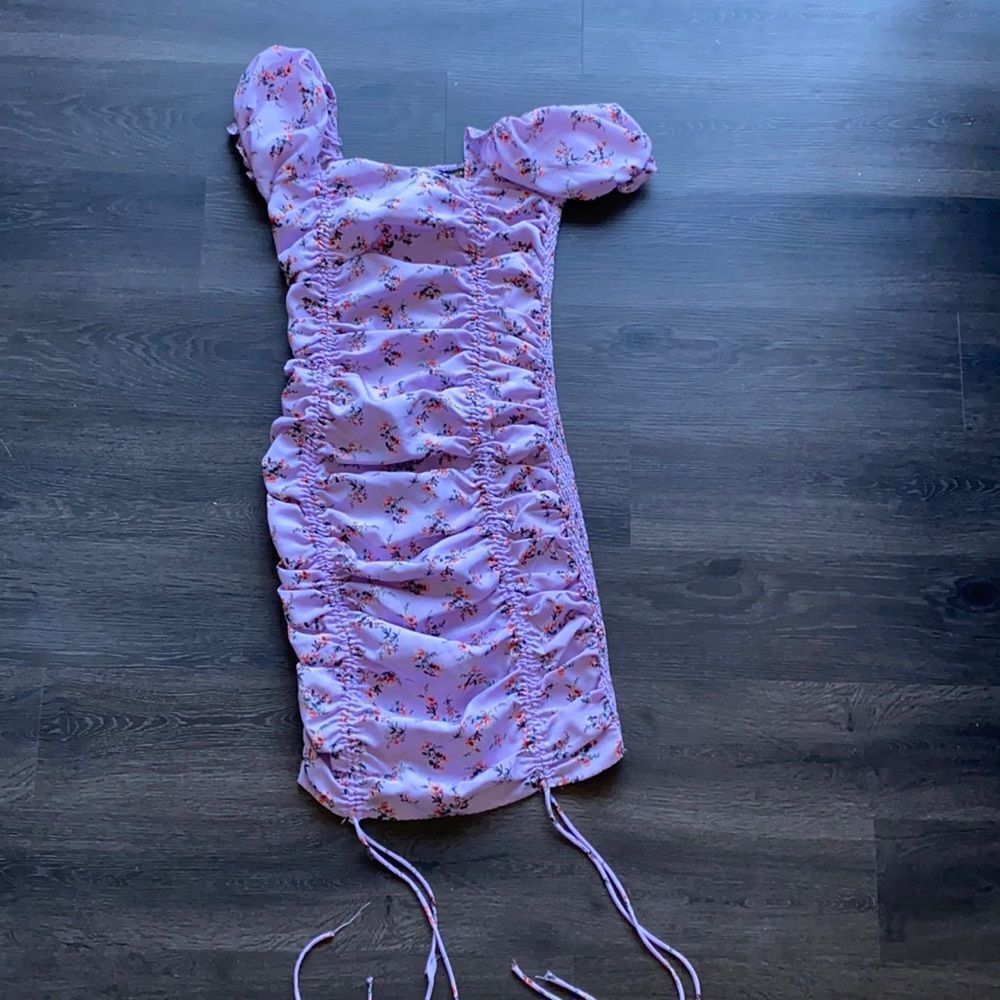 Lavender Scrunch Dress